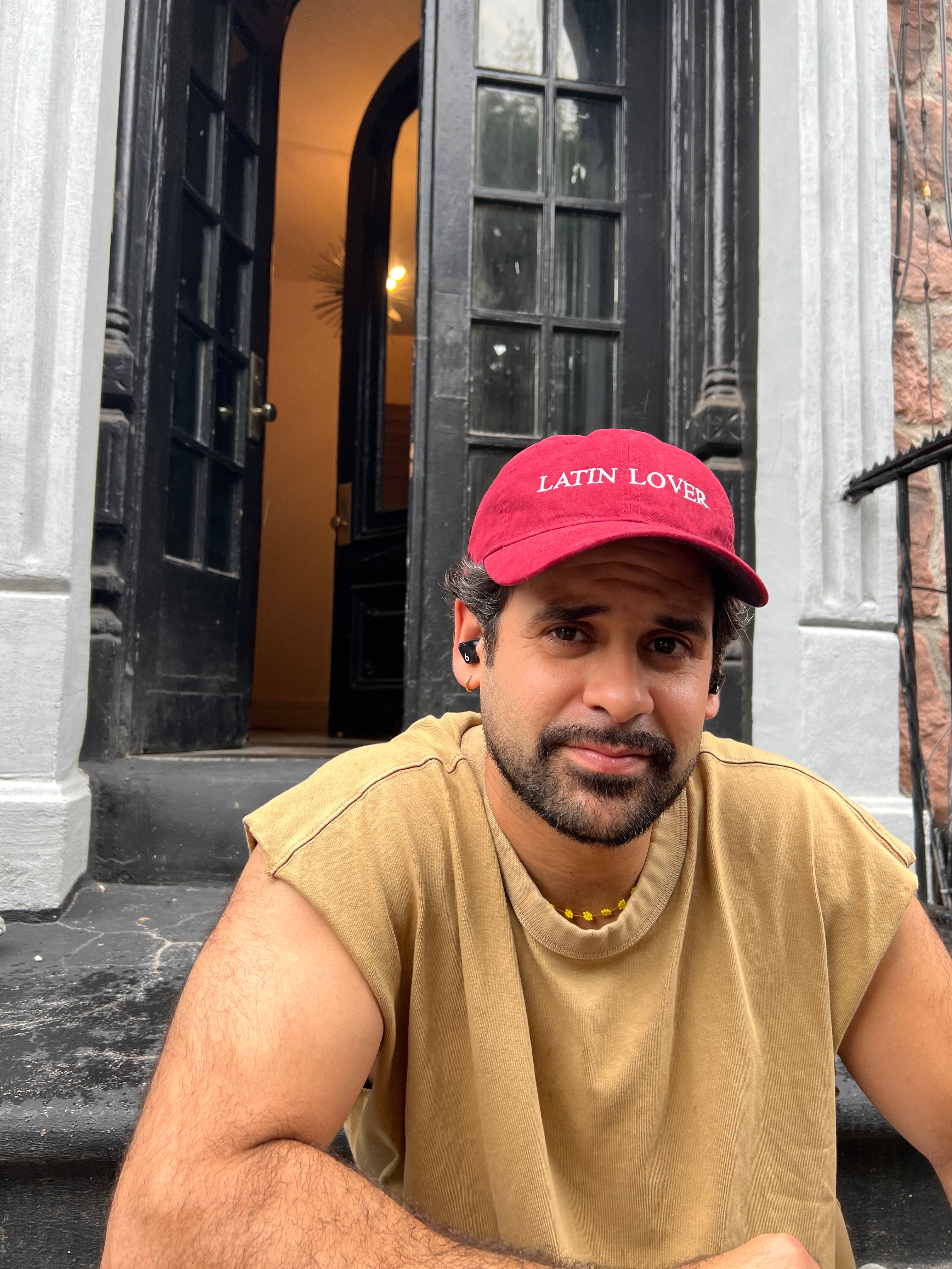 "Latin Lover" Embroidered Hat - Red (Evergreen)